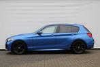 BMW 1 Serie 118i M-sport / Sportstoelen / LED / Stoelverwarm, Auto's, BMW, 1-Serie, Euro 6, Blauw, Bedrijf