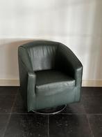 Lederen draai fauteuil, 75 tot 100 cm, Metaal, Modern, 75 tot 100 cm