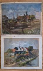 2 aquarellen BC van Ettinger, Loosduinen, Ophalen