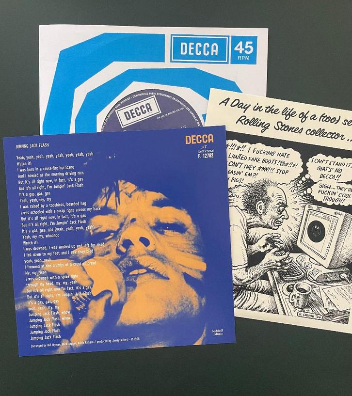 Rare Jumpin Jack Flash outtakes 7” single Rolling Stones, Cd's en Dvd's, Vinyl Singles, Zo goed als nieuw, Single, Rock en Metal