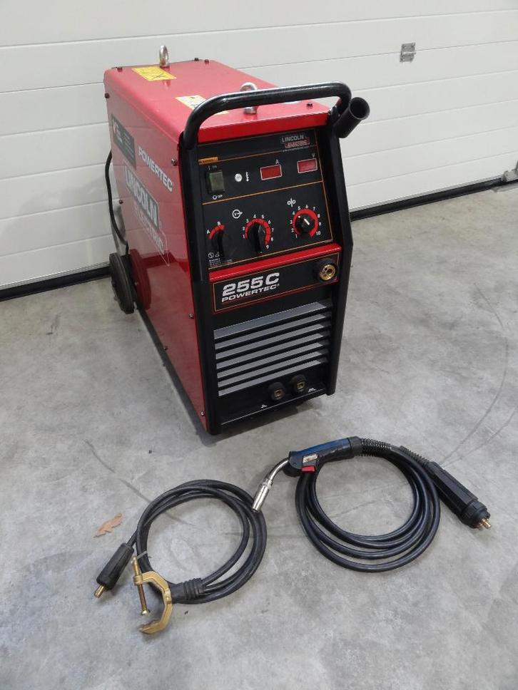 Mig/Mag lasapparaat Lincoln Powertec 255C, Doe-het-zelf en Verbouw, Gereedschap | Lasapparaten, Zo goed als nieuw, Co2, 250 ampère of meer