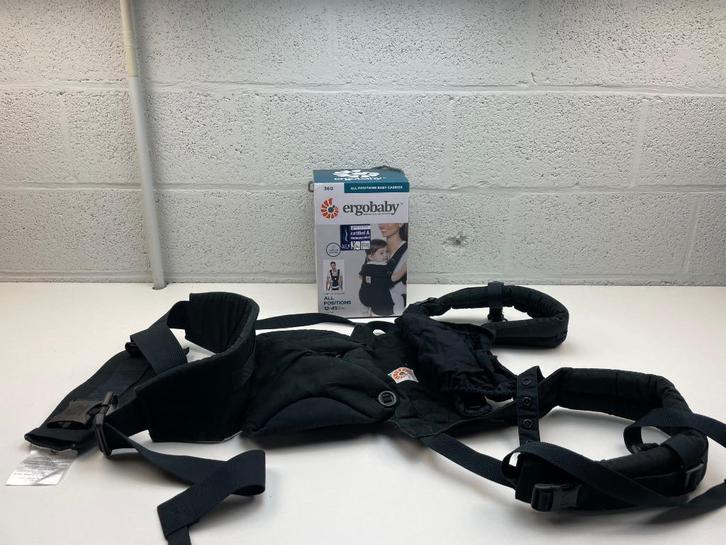 Ergobaby 360 draagzak Pure black, Kinderen en Baby's, Babydragers en Draagdoeken, Gebruikt, Draagzak, Buik, Rug of Zij, Overige merken