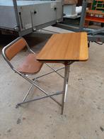 Vintage Inklapbare Schoolbank - 60x70x70 cm