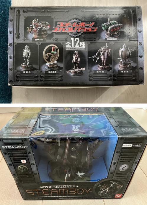 Anime Steamboy Bandai Statue + Gashapon serie 12x compleet!, Verzamelen, Poppetjes en Figuurtjes, Nieuw, Ophalen of Verzenden