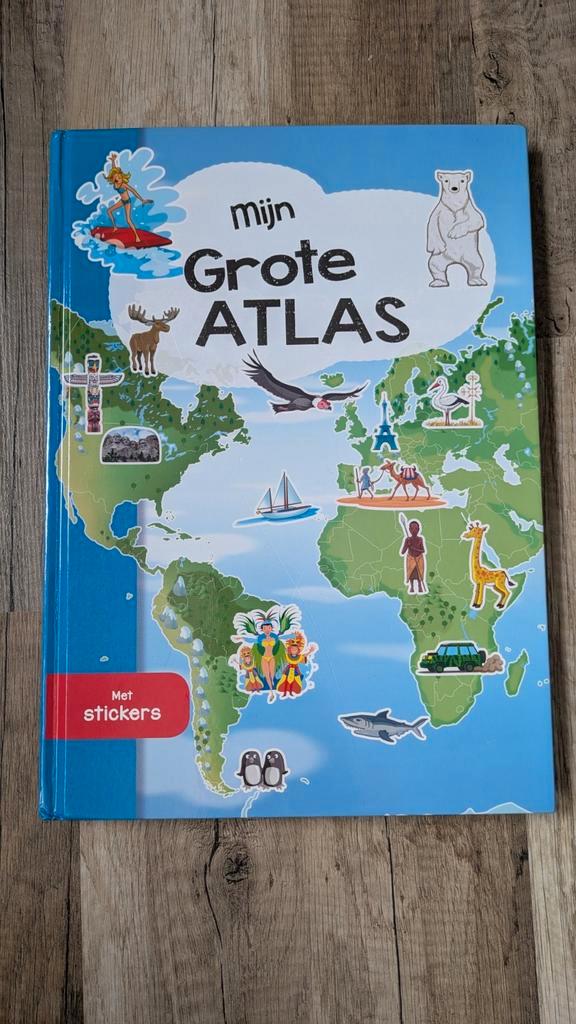 Mijn grote (kinder) atlas, Boeken, Kinderboeken | Jeugd | onder 10 jaar, Zo goed als nieuw, Non-fictie, Ophalen of Verzenden