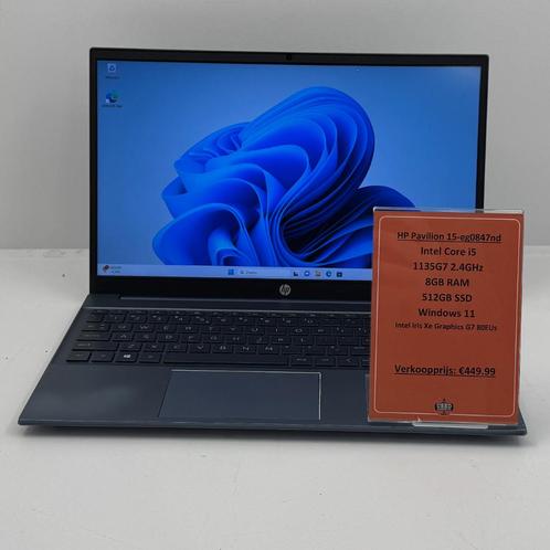 HP Pavilion 15-eg0847nd Laptop | Intel Core i5-1135G7 512GB, Computers en Software, Windows Laptops, Zo goed als nieuw, 15 inch