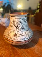Antieke Shipibo Peru Aardewerk Pot en Schaal, Ophalen