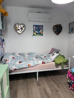 Gratis! Wit metalen hartjes bed 90x180, Kinderen en Baby's, Kinderkamer | Bedden, Ophalen, 85 tot 100 cm, Nieuw, Matras
