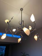 Klassieke hanglamp, Huis en Inrichting, Lampen | Hanglampen, Gebruikt, 50 tot 75 cm, Ophalen, Glas