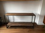 Stijlvolle wandtafel/sidetable met metalen frame, Ophalen, Gebruikt, 100 tot 150 cm, Minder dan 25 cm