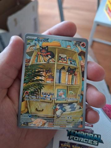 Pokemon Litten 167 Temporal Forces Illustration Rare Holo beschikbaar voor biedingen