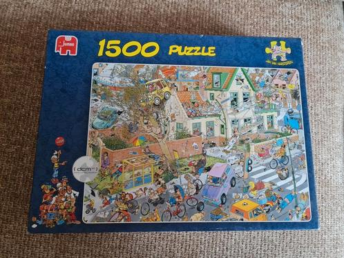 Jan van Haasteren - 1500 stukjes - De storm, Hobby en Vrije tijd, Denksport en Puzzels, Zo goed als nieuw, Ophalen of Verzenden