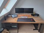 Eiken vergadertafel/bureau moet weg i.v.m. verbouwing, Ophalen, Gebruikt, Bureau
