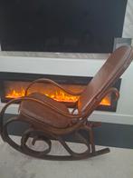 Schommelstoel Luigi Crassevig jaren 70, Huis en Inrichting, Stoelen, Ophalen, Gebruikt, Bruin, Vintage