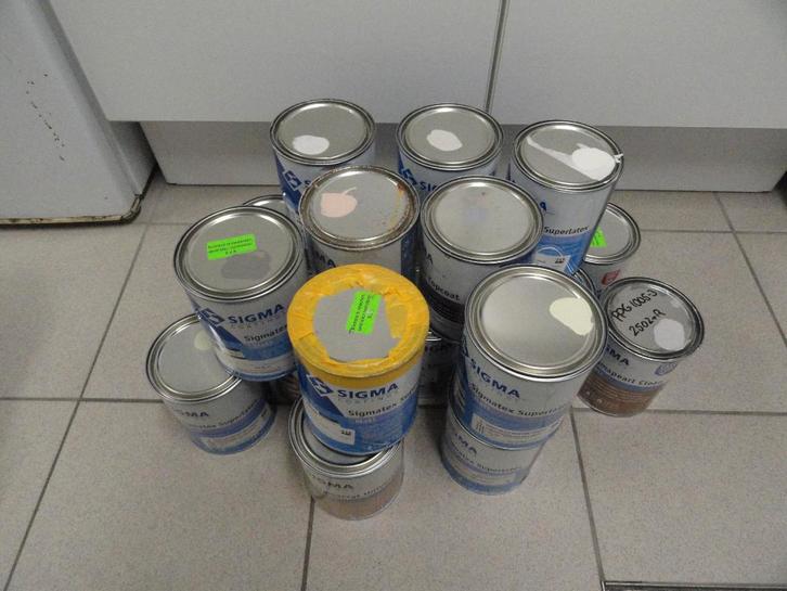 SIGMATEX, SIGMACRYL LATEX MUURVERF DIV KLEUREN LTR BLIK, Doe-het-zelf en Verbouw, Verf, Beits en Lak, Nieuw, Verf, Minder dan 5 liter