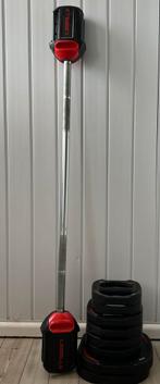 Les Mills Halterset met Gewichten en Stang, Sport en Fitness, Fitnessmaterialen, Ophalen of Verzenden, Gebruikt, Armen, Halterset