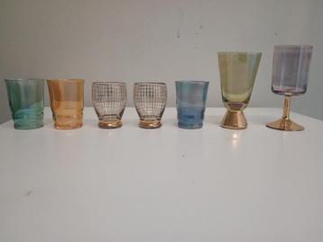 50-er jaren glaasjes beschikbaar voor biedingen