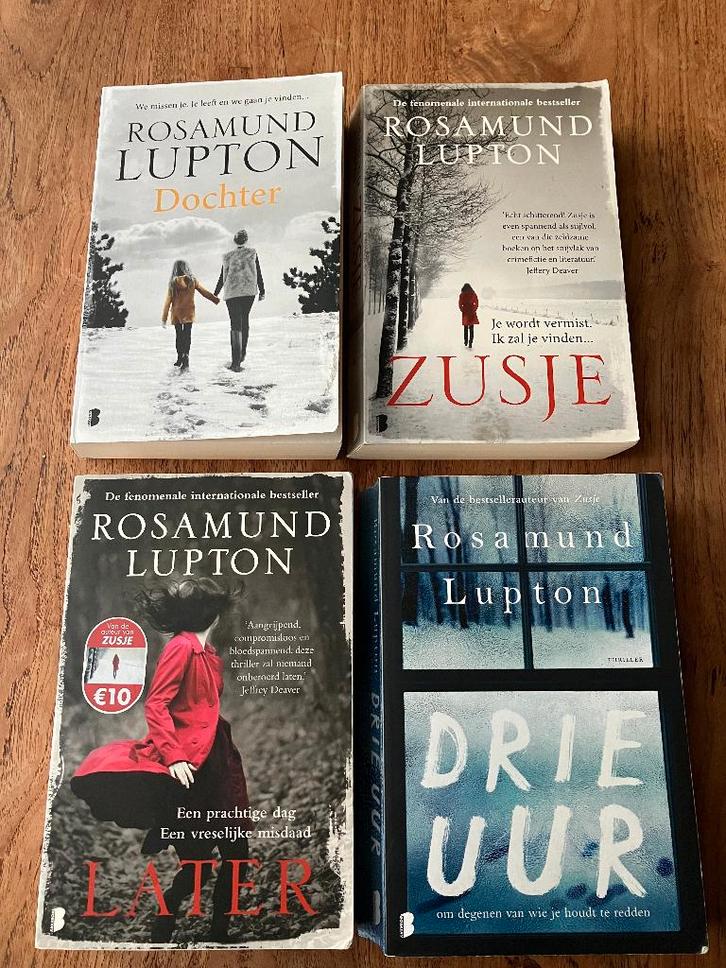 4x Rosamund Lupton, 4 euro per stuk, Boeken, Thrillers, Gelezen, Europa overig, Ophalen of Verzenden