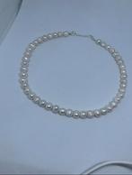 Echte parel ketting met zilver 925 sluiting, Sieraden, Tassen en Uiterlijk, Kettingen, Overige kleuren, Nieuw, Met edelsteen, Zilver