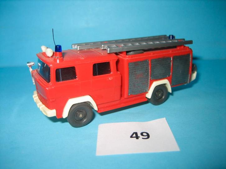 (F) kavel met 4 x Brandweer wagens Wiking, Hobby en Vrije tijd, Modelauto's | 1:87, Zo goed als nieuw, Bus of Vrachtwagen, Wiking