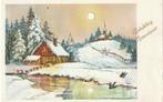 KERST BOERDERIJ JAREN 60 ZEER MOOIE KAART KH909, Ophalen of Verzenden, 1960 tot 1980, Gelopen, Feest(dag)