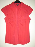 Rode blouse met aparte sluiting en kapmouwtjes, Ophalen of Verzenden, Zo goed als nieuw, Maat 36 (S), Rood