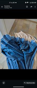 Blauwe overgordijnen, Huis en Inrichting, Stoffering | Gordijnen en Lamellen, Ophalen of Verzenden, Gebruikt, 150 tot 200 cm, 150 tot 200 cm