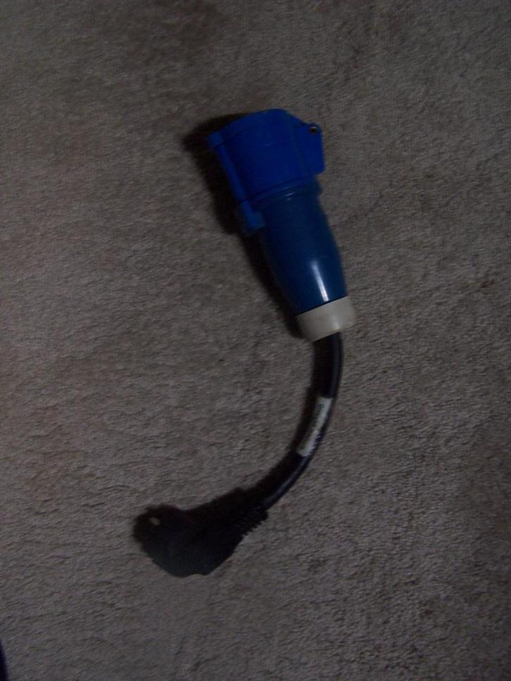 Verloopkabel Powerpart C-Form zuideuropese stekker, Caravans en Kamperen, Kampeeraccessoires, Zo goed als nieuw, Ophalen of Verzenden