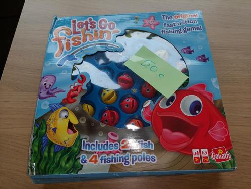 Vis spel met 4 hengels, Kinderen en Baby's, Speelgoed | Educatief en Creatief, Zo goed als nieuw, Puzzelen, Ontdekken, Ophalen