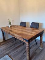 Mooie houten eettafel, Gebruikt, 100 tot 150 cm, Ophalen of Verzenden, Vijf personen of meer