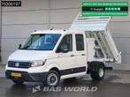 Volkswagen Crafter 177pk Kipper met Kist Dubbel Cabine Dubbe, Auto's, Stof, Gebruikt, Euro 6, 4 cilinders