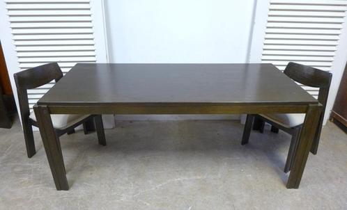 prachtige wenge houten brutalist eettafel, Huis en Inrichting, Tafels | Eettafels, Gebruikt, 50 tot 100 cm, 200 cm of meer, Vijf personen of meer