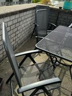 Balkonset tafel met 4 stoelen, Tuin en Terras, Tuinsets en Loungesets, Gebruikt, Ophalen