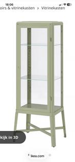 Ikea fabrikor vitrinekast, groen., Ophalen, Zo goed als nieuw, 25 tot 50 cm, 50 tot 100 cm