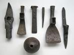 Hoeveelheid oud ijzeren gereedschap. Bodemvondst., Ophalen of Verzenden