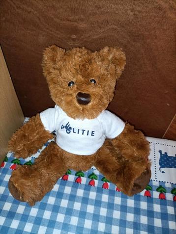 Politie beer knuffel 25 cm groot  beschikbaar voor biedingen