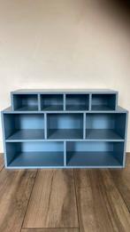 Vakkenkastje, boekenkastje in Frans blauw, Huis en Inrichting, Ophalen, Gebruikt, Minder dan 150 cm, Minder dan 100 cm