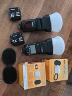 Godox TT685n 2x met 2x starterskit magmod, Ophalen of Verzenden, Gebruikt, Overige merken