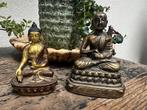 Boeddha Thailand Thaise handwerk bronzen beeldjes brons set, Huis en Inrichting, Woonaccessoires | Boeddhabeelden, Ophalen of Verzenden