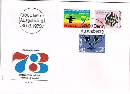 Zwitserland 1973 Museum Alpineski Terre Des Hommes, Postzegels en Munten, Postzegels | Eerstedagenveloppen, Onbeschreven, Europa