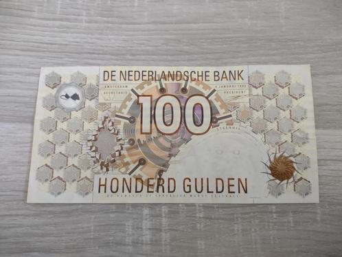 Mooi biljet 100 gulden Steenuil, 1992, Postzegels en Munten, Bankbiljetten | Nederland, 100 gulden, Ophalen of Verzenden