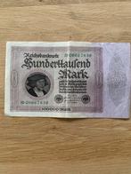 Duitse 100000 Mark Bankbiljet, Ophalen of Verzenden, Duitsland, Los biljet