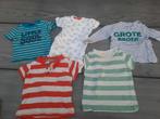 Set van 5 shirts maat 74, Ophalen of Verzenden, Gebruikt, Maat 74