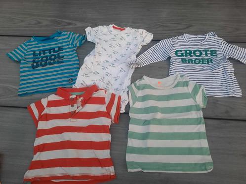 Set van 5 shirts maat 74, Kinderen en Baby's, Babykleding | Baby-kledingpakketten, Gebruikt, Maat 74, Ophalen of Verzenden