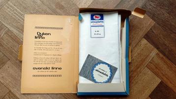 Vintage linnen servetten (6 x)  beschikbaar voor biedingen