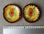 2 kleine schoteltjes 9 cm doorsnede, Antiek en Kunst, Antiek | Keramiek en Aardewerk, Ophalen of Verzenden