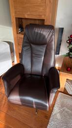 Leren relaxstoel (draai), Ophalen, Zo goed als nieuw, 50 tot 75 cm