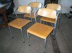 Set van 4 vintage schoolstoelen, Huis en Inrichting, Stoelen, Gebruikt