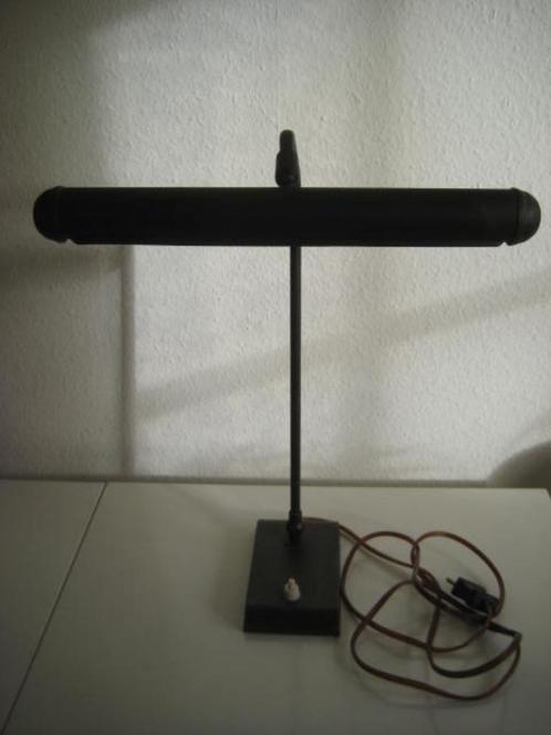 Vintage pianolamp bureaulamp notarislamp bankierslamp, Huis en Inrichting, Lampen | Tafellampen, Gebruikt, Minder dan 50 cm, Ophalen of Verzenden