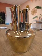Gouden Tulpenvaas - 24 cm hoog, Huis en Inrichting, Woonaccessoires | Vazen, Ophalen, Overige materialen, Overige kleuren, Zo goed als nieuw